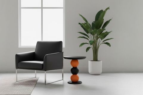 CARMEN EL YAPIMI MASİF SEHPA, TURUNCU