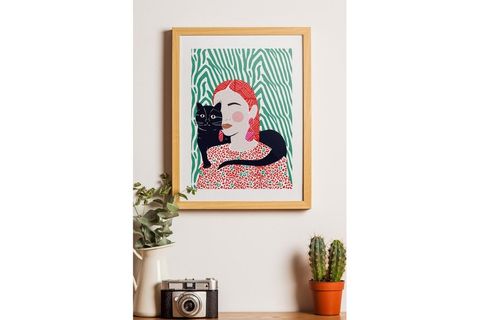 KEDİLİ KIZ TABLO