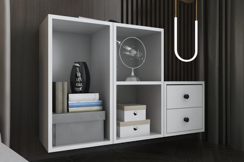 YUSUF KOMODİN, 2 ÇEKMECELİ, PNR-KMD-1002