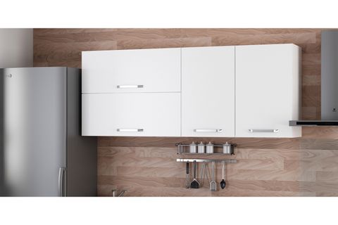 MİNAR 180 CM MUTFAK DOLABI BEYAZ 180-B2-ÜST MODÜL