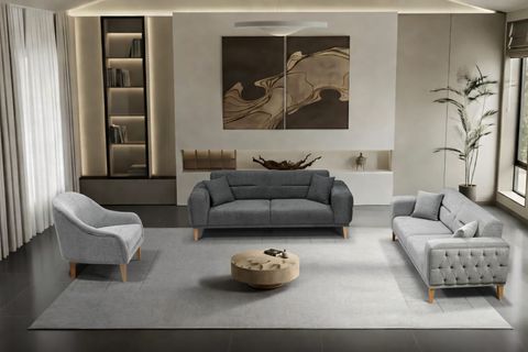 ZEN KANEPE, KOYU GRİ