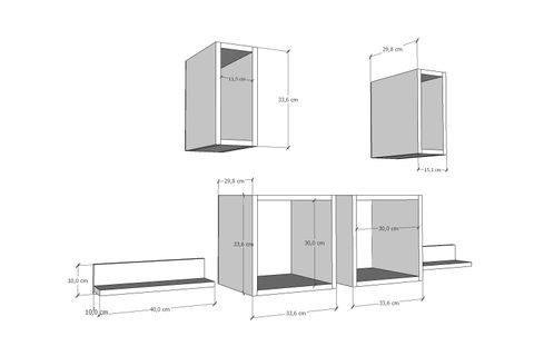 AYDIN KİTAPLIKLI RAF, NRG-DVR-1014