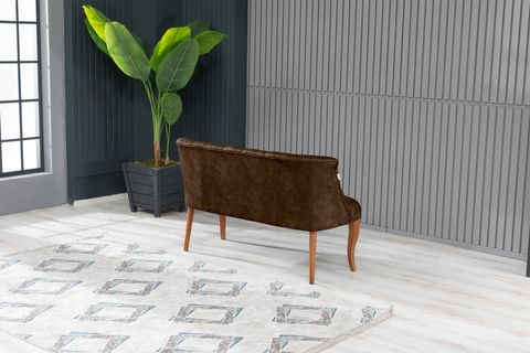 ROMA KOLSUZ ÇAY SETİ İKİLİ KOLTUK, KAHVE
