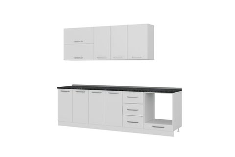 MİNAR ASSOS 265 CM MUTFAK DOLABI BEYAZ 265-B6