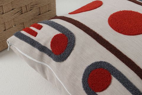 GEOMETRİK DESENLİ DOLGULU KIRLENT  PUNCH 43X43