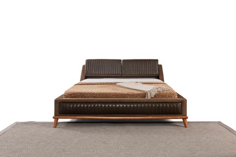 LOFT BAŞLIK MEKANİZMALI SOFTY AHŞAP KASA ÇİFT KİŞİLİK KARYOLA, 160X200