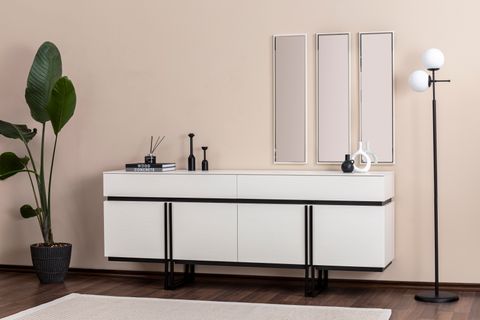 LİNE YEMEK ODASI TAKIMI, SEDEF SİYAH