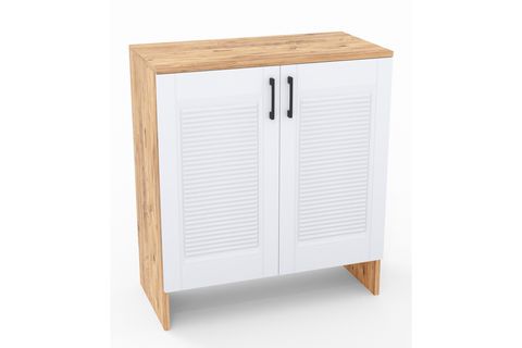 RETRO MDF MEMBRAN KAPAKLI ÇOK AMAÇLI DOLAP, ÇAM BEYAZ