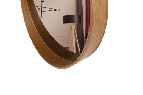 BİAS DUVAR AYNASI, CEVİZ, 80 CM