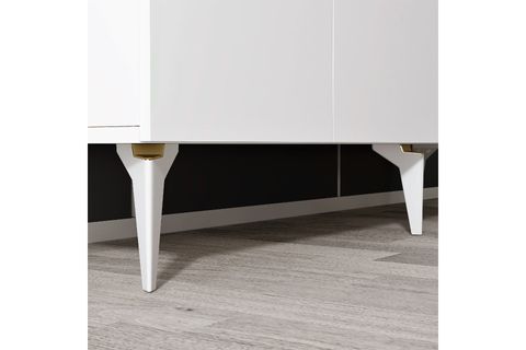ALVİN KONSOL, 4 KAPAKLI, BEYAZ ALTIN