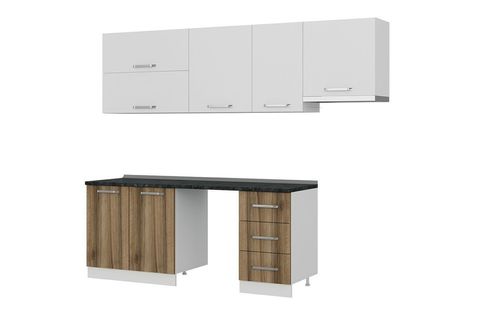 MİNAR 255 CM MUTFAK DOLABI BEYAZ DORE 255 D15