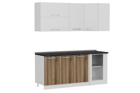 MİNAR 185CM KÖŞE MUTFAK DOLABI BEYAZ DORE K185D3