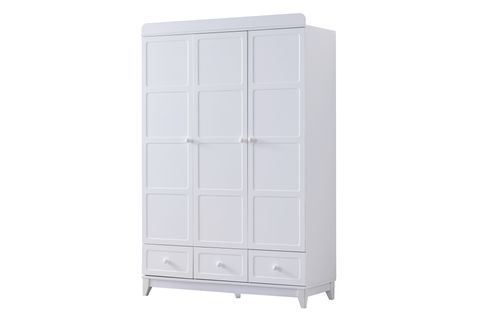 BERLİN ÇEKMECELİ DOLAP, BEYAZ, 3 KAPAKLI