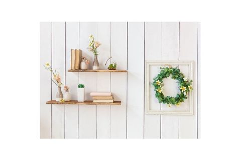WOODESK MASİF AĞAÇ NATUREL RENK 60X15 2Lİ UÇAN RAF CPT1043-60