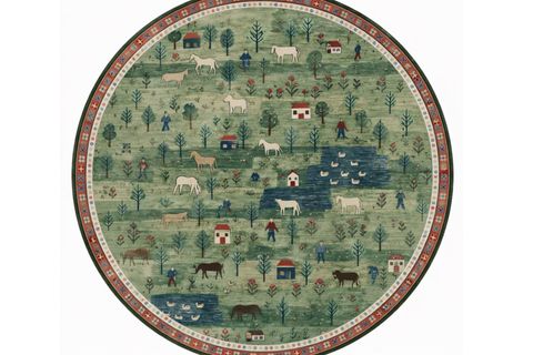 PASTORAL DOKUMA TABAN HALI, 601 YNG 120X120 CM