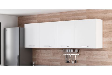 MİNAR 240 CM MUTFAK DOLABI BEYAZ 240-B3-ÜST MODÜL