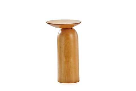 EĞİK YATIK MASİF YAN SEHPA, 50 CM
