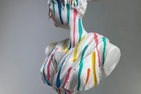 ARTEMIS COLORFALL POP ART DEKORATİF ROMA YUNAN HEYKELLERİ
