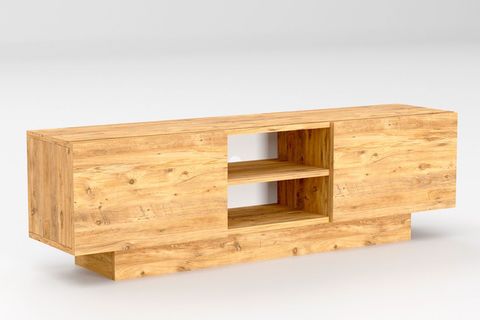 DORA ÇİFT KAPAKLI TELEVİZYON SEHPASI, ÇAM, 140 CM