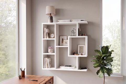 ENDA HOME YEGANE ÇİFT KULLANIMLI DUVAR RAFI BEYAZ