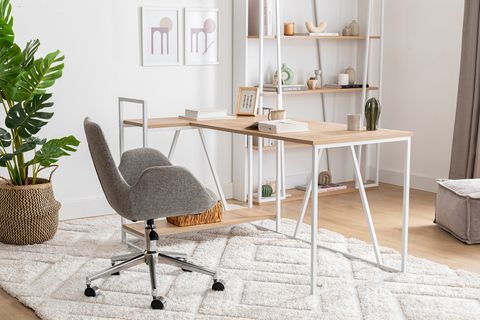 LİSSA KÖŞE ÇALIŞMA MASASI, SAFİR MEŞE BEYAZ