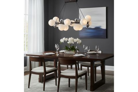 LONDRA 12 CAMLI AVİZE, SİYAH BEYAZ