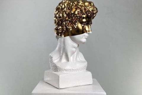 DAVID GOLDEN CROWN POP ART DEKORATİF ROMA YUNAN HEYKELLERİ