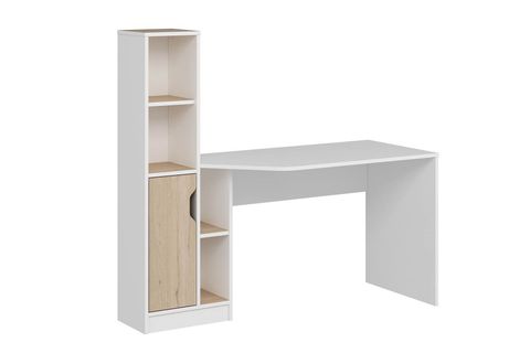 VİORA ÇALIŞMA MASASI, BEYAZ DERİN SEPET