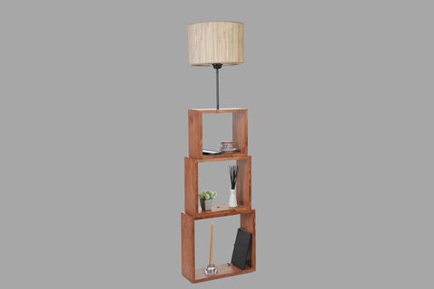 PUZZLE LAMBADER, CEVİZ AYAK, BAMBU SIFIR DOKUZ ABAJURLU