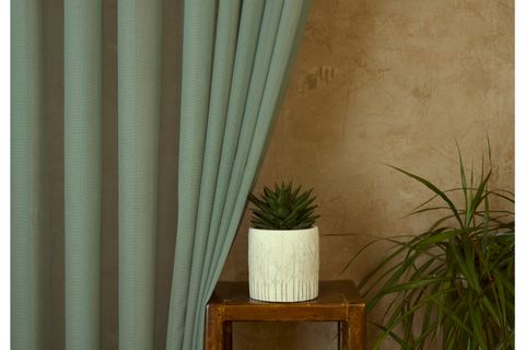 MASSARELLİ ETAMİN TÜL YEŞİL  PİLESİZ 250X260