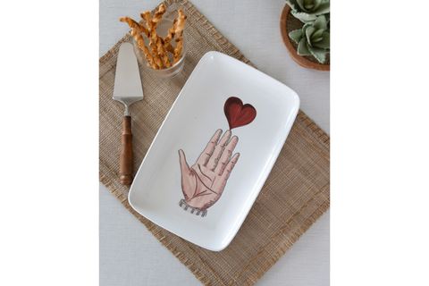 THE MİA LUV DİKDÖRTGEN SERVİS TABAĞI 31X20 CM