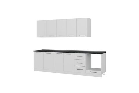 MİNAR FELİX 295 CM MUTFAK DOLABI BEYAZ 295-B3