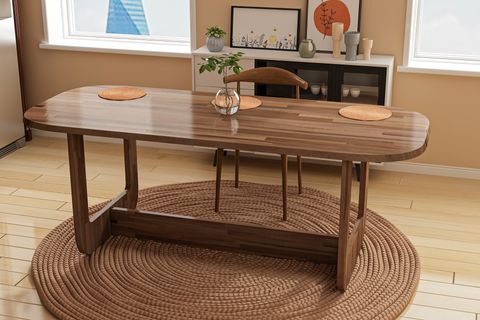GİVAYO WOOD'S FLAMİNGO YEMEK MASASI, CEVİZ, 170X80