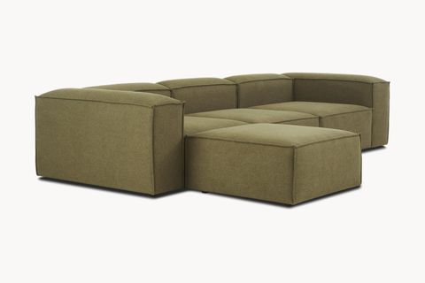 LENA KETEN MODÜLER KÖŞE KOLTUK, YEŞİL