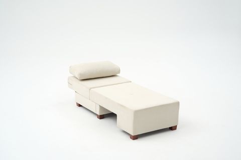 PERENNA YATAKLI TEKLİ KOLTUK, ŞÖNİL, KREM, SOL