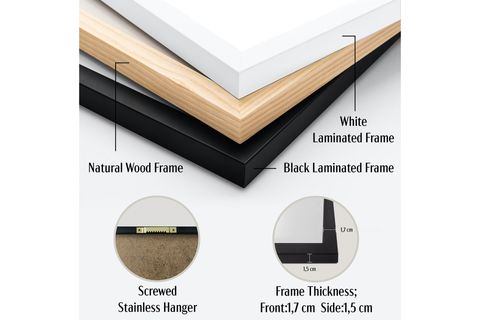 HOMEPACK ÇERÇEVELİ BLOSSOM FLOWERS SOYUT ÇİÇEKLER ART TABLO, 40X60, AHŞAP, FLOWER168