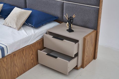 RENATA MODERN KOMODİN, MEŞE, VİZON GRİ