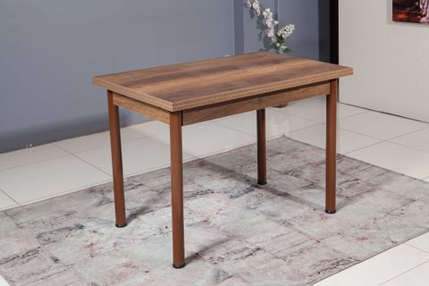 SMART MASA VE BAHAR ÇAPRAZ SANDALYE TAKIMI, CEVİZ, 70X110