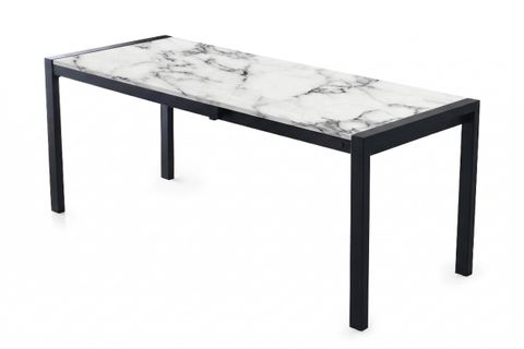 LATO MASA, BEYAZ MERMER, 120X75