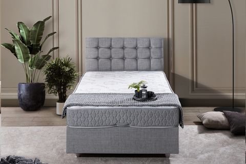 VENEDİK BAZA BAŞLIK LETTO YATAK SETİ, AÇIK GRİ, 90X190