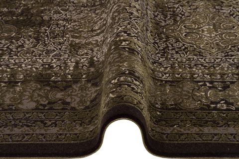 EKO HALI ANATOLİA ANT 02 ANTRASİT GREEN ANTRASİT YEŞİL GELENEKSEL DESENLİ SIK DOKUMA AKRİLİK VİSKON KLASİK SALON HALISI 75X150