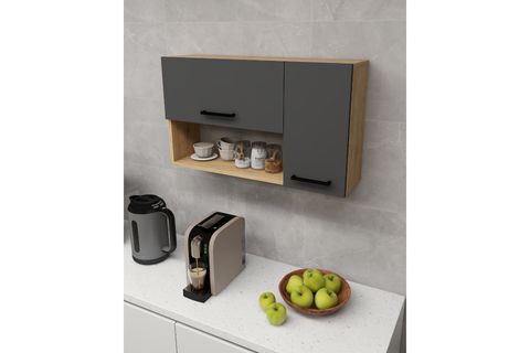 AKASYA ÇOK AMAÇLI DOLAP,  SAFİRMEŞE ANTRASİT