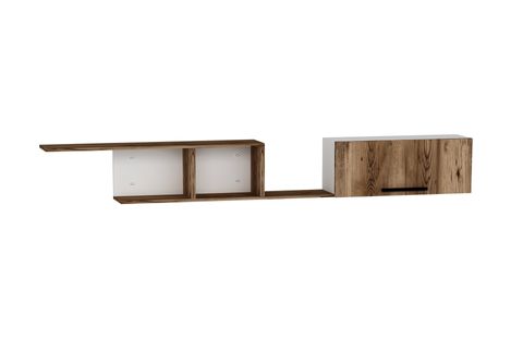 ARNETTİ NEWRA DOLAPLI DUVAR RAFI, BEYAZ LİDYA
