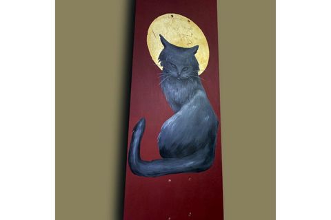 HOLY ANIMALS KAYKAY EL YAPIMI AHŞAP DUVAR DEKORU