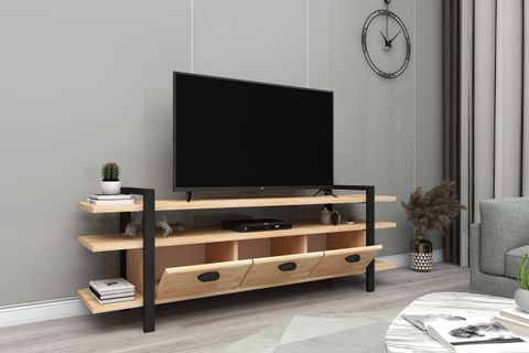 WOODFACE LUCCA DOĞAL AHŞAP TV SEHPASI