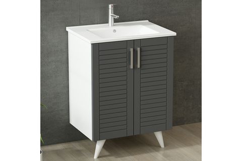 VERA BANYO DOLABI ALT 65CM AY2K ETJ BEYAZ ANTRASİT