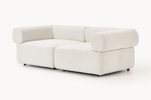 ALBA BUKLE MODÜLER İKİLİ KOLTUK, BEYAZ