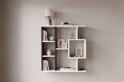 ENDA HOME YEGANE ÇİFT KULLANIMLI DUVAR RAFI ANTRASİT-BEYAZ