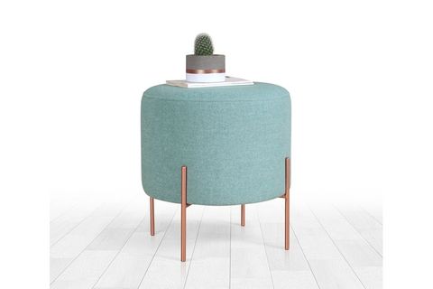 COPPER YUVARLAK PUF, SU YEŞİLİ