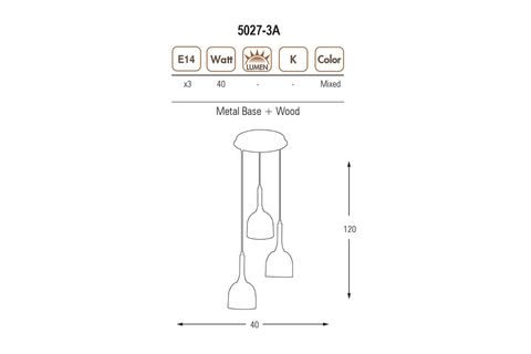 5027-3A ÜÇLÜ SARKIT MIXED